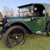 Austin Sevens are an auction favourite, but this 1926 van is something of a rarity. Extremely tidy throughout and sporting new carpets, plus bespoke ‘Aaustin Seven Sales & Service’ signwriting, the vintage commercial is estimated at £8000-£10,000.