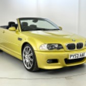 Perhaps the most brightly-coloured car in the sale is this 2003 BMW E46 M3 Cabriolet. It’s a rare facelifted car in Phoenix Yellow with a manual gearbox, and appears in excellent unmodified condition, justifying a £9000–11,000 guide price.