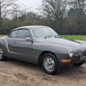 This 1973 Volkswagen Karmann Ghia stands out for the striking ‘debumpered’ look. It’s been off the road since 2016, it’s described as running and driving but requiring some recommissioning. With no reserve, it could be a great value entry to Ghia ownership.