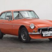 You’d struggle to walk past this one – this 1974 MGB GT V8 was one of the last chrome bumper V8s and looked epic in Blaze. Its recent extensive restoration and standout colour scheme helped it sell for £16,800.