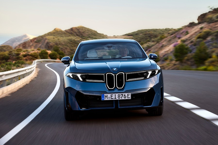 The iX3 is the first of BMW's 'Neue Klasse' models and shows a new design direction inspired by the shark-nosed cars of the 1960s and '70s
