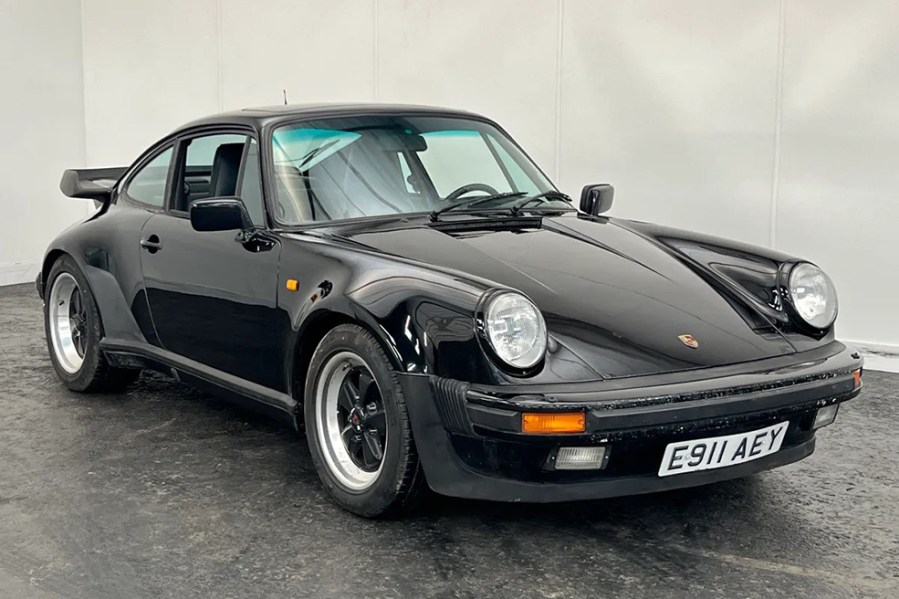 The poster car for many kids of the 1980s, this 1988 Porsche 911 930 Turbo looked excellent in black-over-black with the iconic ‘whale-tail’ spoiler. Originally a German market car and with just 8700 miles on its rebuilt engine, it sold for a hefty £68,432.