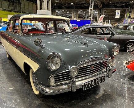 One of the auction’s stars was this 1961 Ford Zodiac Mk 2 ‘Lowline’. In show-standard condition and showing only 20,370 miles, it was estimated at £14,000-£16,000 but managed to achieve a sale price of £27,000, setting a new live auction world record in the process.