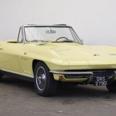 A very rare 5.7-litre Roadster in manual guise, this 1966 Corvette C2 Stingray was unquestionably the loudest car in the sale, both aurally and visually. Presenting well, it sold for £53,312.