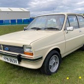 Powered by the entry-level 957cc engine, this 1980 Ford Fiesta L in Cordoba Beige is a real survivor and has covered just 16,338 miles from new. Sat on SuperSport wheels, it also comes with its original steels and is guided at a very reasonable £4000-£5000.