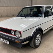 Supplied new in London, this tidy 1983 Volkswagen Golf GTI Mk1 is a later 1.8-litre car and shows 92,170 miles. Recently serviced, it was recently put through an advisory-free MoT test and carries a £10,000–12,000 estimate.
