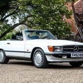 Mercedes R107 SLs are firm favourites at auction, but we’ve never seen one like this – a 1989 300SL, it looked in flawless condition owing to the 2700 miles on the odometer, an average of 78 miles per year. Unsurprisingly spotless, the winning bidder saw fit to pay £77,953.