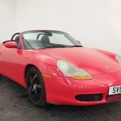 Unusual in Guards Red, this Mk1 Boxster is the 3.2S model and comes with the desirable six-speed manual for an estimated £3000 –4000.