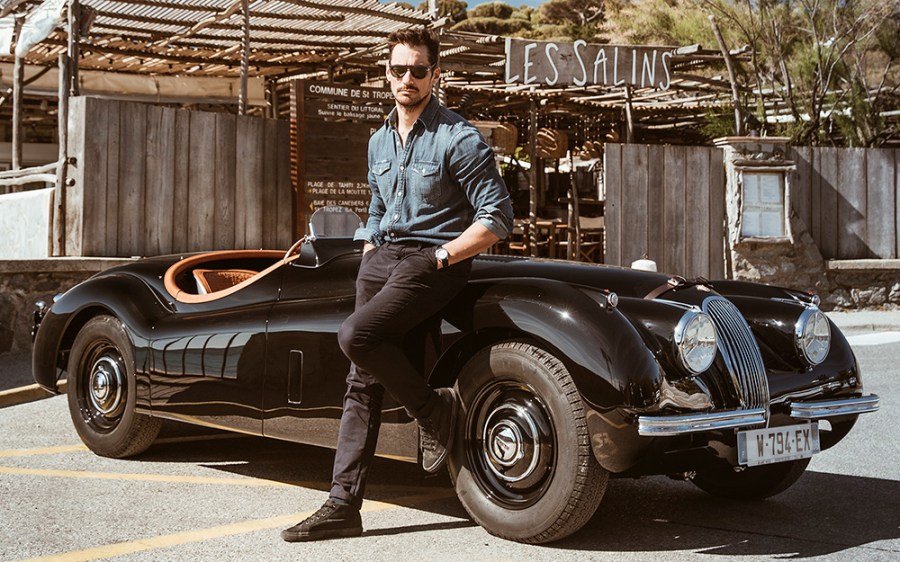 David Gandy's bespoke Jaguar XK150 will be on display