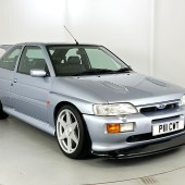 This Ford Escort RS Cosworth was a curious example, having been built from new parts in 2000, including a fresh ‘909’ motorsport shell and a 400-plus bhp Harvey Gibbs engine. Subsequently repainted in Auralis Blue in 2011, it had covered just 19,000 miles and sold above its estimate for £47,415