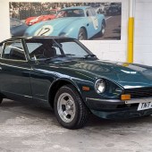 This 1977 Datsun 260Z looks extremely fetching in dark turquoise with Slotmag wheels, and boasts sympathetic but useful upgrades including four-pot brake callipers and triple carburettors. An increasingly rare UK-spec car, it earns a £16,000–20,000 estimate