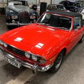 Showing just 39,000 miles, this Stag came with the manual overdrive box and had received much expenditure during long-term ownership including a Weber conversion. One of the nicer examples we’ve seen lately, it sold for £21,755