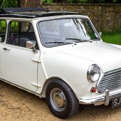 There are various Minis in the sale, but we liked this 1969 Austin Cooper Mk2 the most. Tastefully-finished in black-over-white, it sports a clean, Waxoyl’d shell and factory-fitted reclining seats. Restored 18 years ago and only driven 500 miles annually ever since, it presents beautifully and carries a £12,000–14,000 guide.