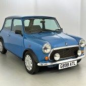 Pleasingly unmodified save for some spotlights and showing just 44,000 miles, this 1990 Rover Mini Mayfair had been in the same family since new. The Henley Blue example had been used in Jersey until 2019, and comfortably beat its £2500–3500 guide to sell for £5559