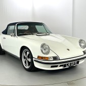 First registered August 1990, this Porsche 964 Carrera 4 cabriolet had been extensive backdated to resemble an older classic 911. Supplied with lots of history, it beat its £25,000–30,000 estimate to sell for an impressive £42,510