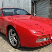 This lovely 1989 Porsche 944 S2 Cabriolet caught our eye in Guards Red. Seemingly very tidy throughout and with just 45,000 miles showing, it carries an estimate of £12,000–14,000.
