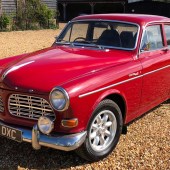 This 1964 Volvo Amazon is the twin-carb 122S model and boasts a Ruddspeed-tuned engine. Looking smart on Minilite-style wheels, it’s temptingly offered with no reserve