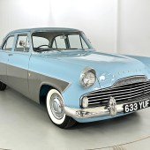 Supplied new in 1959 in Melbourne, Australia, before being imported to the UK in 2012, this Ford Zodiac was from the same stable as the record-breaking Consul sold by WB & Sons in 2022. Described as easily the best Zodiac on the market, it beat its £18,000–22,000 guide to make £26,432