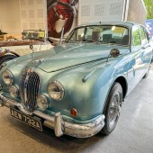 This 1963 Jaguar Mk2 3.8 automatic was surely the bargain of the sale. Subject to a £70,000 restoration a decade ago that included upgrades such as Coopercraft brakes, power steering and an XJ6 gearbox, it had covered less than 1000 miles since and was hammered away for £24,000 plus fees