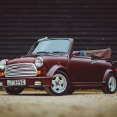 One of 75 Mini Cabriolets built by Lamm Autohaus in 1991 ahead of the launch of the factory version in late 1992, this beautiful example has been family owned from new and has covered just 374 miles. It’s in time warp condition and is guided at £18,000-£25,000.