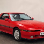 Toyota Supra turbo is largely original, and with some attention to previous DIY paint touch-ups in places, would be a really nice example. It’s estimated at £8000-£9000
