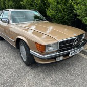 This 1987 Mercedes-Benz 300 SL looked very smart in Champagne Gold with a brown leather interior, and appeared to be extremely tidy throughout. Supplied with both hard and soft tops, it was sold for a hammer price of £15,000