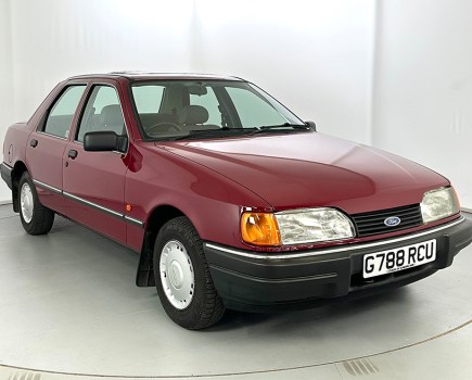 We challenge you to find another Ford Sierra Sapphire 2.3D L for sale – this is thought to be the only UK car left on the road! With just one owner from new and a meagre 58,000 miles on the clock, this possibly unique classic Ford is expected to fetch £6000–7000