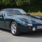 This 1992 TVR Griffith 430 is loud, proud, and with 60,000 miles on the clock, has been well-used for a TVR, making it proven. It carries a temptingly low £15,000-£17,000 guide price.