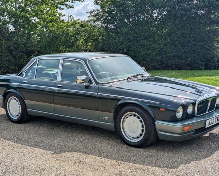 This 1992 Daimler Double Six is certainly something different – sporting a TWR bodykit and wheels, it spent its first 30 years in Japan and shows just 64,000 miles on the clock. Although history is limited owing to its past, it looks good value at an estimated £8000–10,000