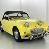 Resplendent in Primrose Yellow, this 1959 Austin-Healey ‘Frogeye’ Sprite has been owned by its vendor for 45 years. Complete with side-screens and extensive history, it’s guided at £10,000–12,000