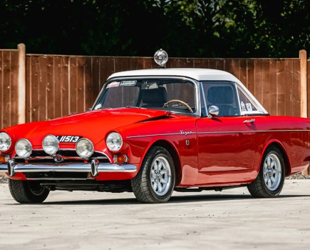 Feeling inspired by our Borrowed Engines feature from last week? This 1966 Sunbeam Tiger Mk1A rally car could be yours for an estimated £40,000–50,000, sporting a brand new 4.95-litre V8 engine, a stainless-steel exhaust and numerous rally-spec upgrades