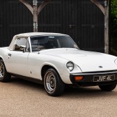 Benefitting from £5000-worth of recent expenditure, this 1973 Jensen Healey features electronic ignition and a high-torque starter motor, plus a fresh white hood with a matching cover and an MoT until May 2025. It’s estimated at a very reasonable £7000–10,000, but carries no reserve