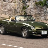 Repatriated from Japan in 2004, this 1995 MG RV8 has covered just 35,000 miles and has an extensive service history from both Japan and the UK. It benefits from a new radiator and exhaust, and is estimated at £14,000–18,000