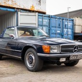 This 1973 Mercedes 350SL is one of what’s believed to be just eight UK manual gearbox cars. Including its factory hardtop in matching dark blue and appearing to be a cherished example, it’s estimated at £14,000–18,000