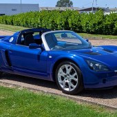 A rare sight compared to its Lotus Elise twin-sister, this 2004 Vauxhall VX220 is the sought-after Turbo model and has just 19,600 miles on the clock, seemingly in immaculate condition accordingly. It could be a bargain next to an Elise too, with its £15,000–18,000 guide price