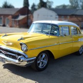 Previously featured on Wheeler Dealers, this 1957 Chevrolet Bel Air looks fantastic in Ferrari Giallo Fly with white roof and side flashes. Recently treated to a set of Torque Thrust II alloys that only bolster its eye-catching abilities, it could be yours for an estimated £18,000–22,000