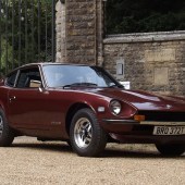 Showing just 29,600 miles and two previous keepers on its V5, this 1978 Datsun 260Z looks stunning in Wine Red Metallic and is rare being a right-hand drive UK car with a manual gearbox. It’s estimated at £35,000–40,000