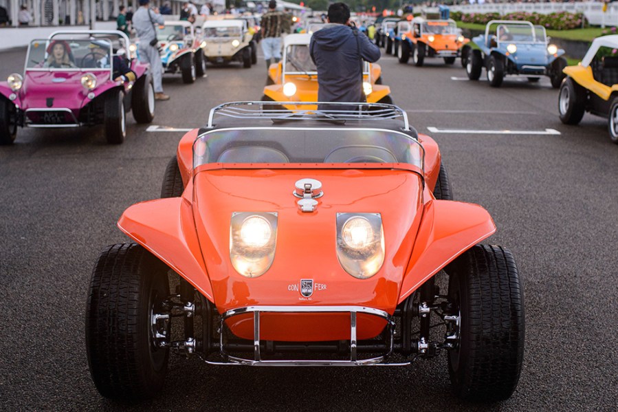 One of the participants of the parade was this dune buggy, which was customised at the behest of  Steve McQueen for the 1968 film The Thomas Crown Affair