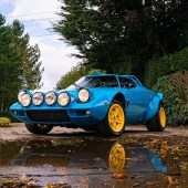 A Lancia Stratos at auction is noteworthy in itself, but this 1975 example particularly stands out for being extensively restored and built to Group 4 rally specification by its vendor. Built using as many period-correct and new old stock parts as possible, it earns a heady estimate of £280,000–330,000