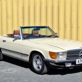 Benefitting from over £25,000-worth of expenditure since 2015 – including a reconditioned gearbox, new injectors, new soft top roof and regular servicing – this 1983 Mercedes R107 380SL looks smart on AMG Penta alloys and carries a £12,000–13,000 guide