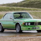 Stunning in Taiga Green, this 1973 BMW E9 3.0 CSL is one of 500 UK-supplied right-hand drive cars, and was subject to a nut-and-bolt restoration that holds up superbly some years later. It earns an estimate of £80,000–100,000