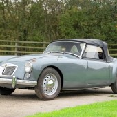 Imported from America in 2019, this 1959 MGA roadster is UK-registered and looks smart in metallic grey with steel wheels. It apparently needs some light restoration to make the cosmetics perfect, but benefits from overhauled brakes and an engine tune-up, making the £13,000–17,000 estimate look tempting