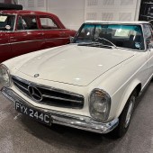 This 1965 Mercedes-Benz 230 SL Auto looked smart in white with a blue leather interior and had been with the same owner since 1983. For sale due to a lack of use, it sold above its lower estimate for £33,000 plus fees