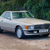 The Mercedes R107 SL still cuts a dash, and this 1988 300SL was no exception. Resplendent in Smoke Silver with a beige MB Tex interior, it included its original hardtop and was restored in 2019 to the tune of over £20,000 – accordingly, the sale price of £26,026 looked something of a bargain