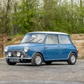 This stunning 1966 Austin Mini Cooper S Mk1 was sold new in Florida before repatriation in 2017. Then subjected to a nut-and-bolt restoration over two years, it has covered just 44 miles since and appeared flawless, earning it a sale price of £29,000