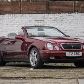 Described as “remarkable, almost showroom condition,” this 1999 Mercedes CLK 320 cabriolet cut a dash in Titanite Red, and with just 6300 miles on the clock, earned an impressive sale price of £19,125