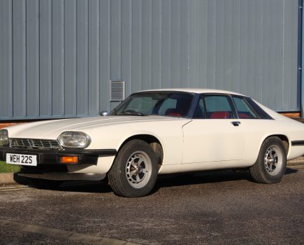 Owned by the vendor for 46 years, this 1977 Jaguar XJ-S V12 is a rare pre-H.E. model and although its 20,000 miles are unwarranted, they’re believed genuine. Resplendent in white with a red leather interior, it’s offered without reserve