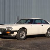 Owned by the vendor for 46 years, this 1977 Jaguar XJ-S V12 is a rare pre-H.E. model and although its 20,000 miles are unwarranted, they’re believed genuine. Resplendent in white with a red leather interior, it’s offered without reserve