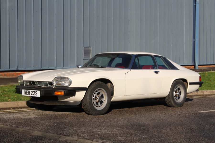 Owned by the vendor for 46 years, this 1977 Jaguar XJ-S V12 is a rare pre-H.E. model and although its 20,000 miles are unwarranted, they’re believed genuine. Resplendent in white with a red leather interior, it’s offered without reserve