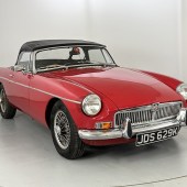 Smart in red and sporting factory chrome bumpers, this 1972 MGB roadster has careworn but honest bodywork that makes it perfect to use daily. It includes an extensive history file and could offer great value, with an estimate of just £3500–4500